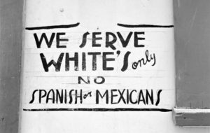 We serve whites only