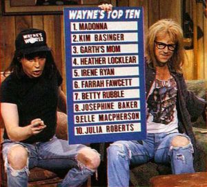 Wayne's World Top Ten List